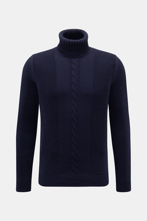 Von Braun  - Herren - Cashmere Rollkragenpullover navy