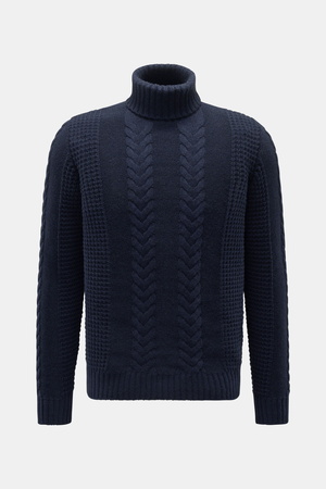Von Braun  - Herren - Cashmere Rollkragenpullover navy