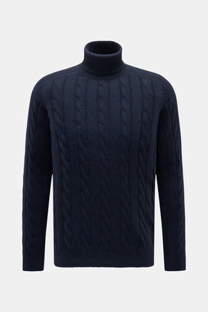 Von Braun  - Herren - Cashmere Rollkragenpullover navy