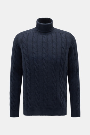 Von Braun  - Herren - Cashmere Rollkragenpullover navy