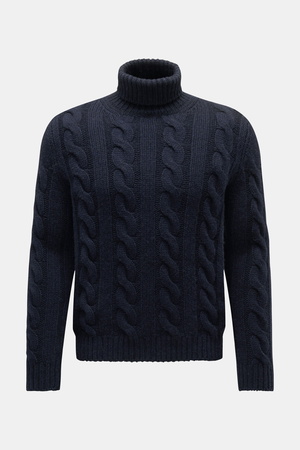 Von Braun  - Herren - Cashmere Rollkragenpullover navy