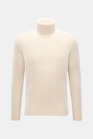 Von Braun  - Herren - Cashmere Rollkragenpullover offwhite