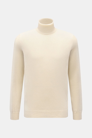 Von Braun  - Herren - Cashmere Rollkragenpullover offwhite