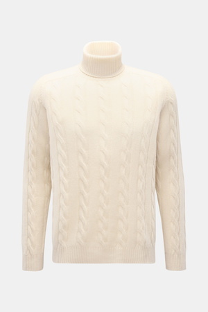 Von Braun  - Herren - Cashmere Rollkragenpullover offwhite
