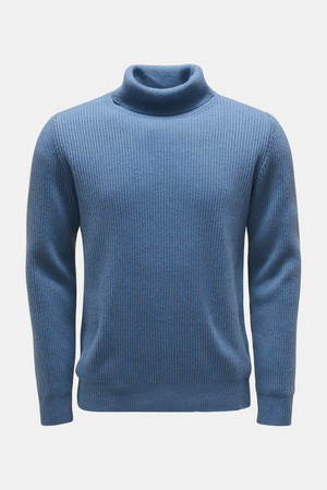 Von Braun  - Herren - Cashmere Rollkragenpullover rauchblau
