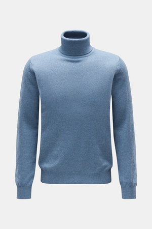 Von Braun  - Herren - Cashmere Rollkragenpullover rauchblau