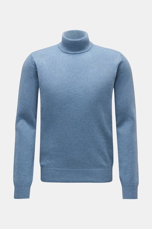 Von Braun  - Herren - Cashmere Rollkragenpullover rauchblau