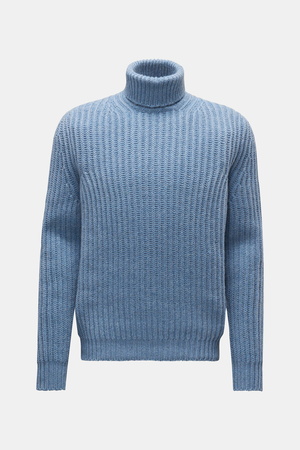 Von Braun  - Herren - Cashmere Rollkragenpullover rauchblau