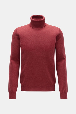 Von Braun  - Herren - Cashmere Rollkragenpullover rot