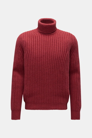 Von Braun  - Herren - Cashmere Rollkragenpullover rot