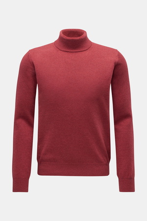 Von Braun  - Herren - Cashmere Rollkragenpullover rot