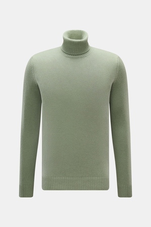 Von Braun  - Herren - Cashmere Rollkragenpullover salbei