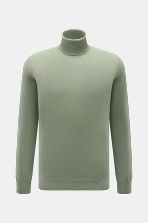 Von Braun  - Herren - Cashmere Rollkragenpullover salbei