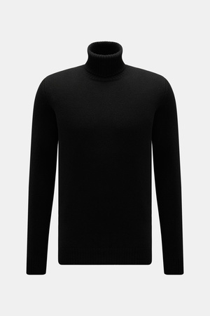 Von Braun  - Herren - Cashmere Rollkragenpullover schwarz