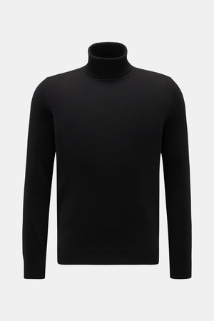 Von Braun  - Herren - Cashmere Rollkragenpullover schwarz