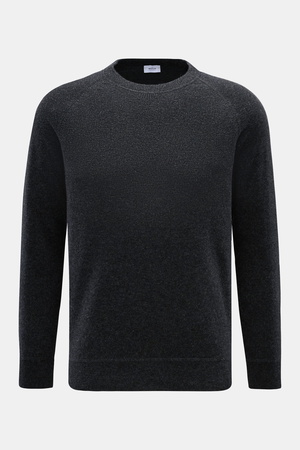 Von Braun  - Herren - Cashmere Rundhalspullover anthrazit meliert