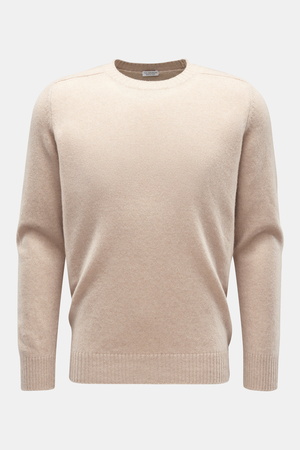 Von Braun  - Herren - Cashmere Rundhalspullover beige