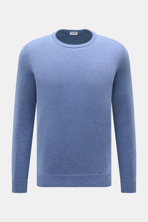 Von Braun  - Herren - Cashmere Rundhalspullover blau meliert