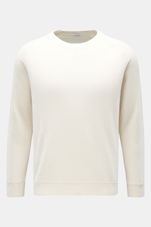 Von Braun  - Herren - Cashmere Rundhalspullover creme