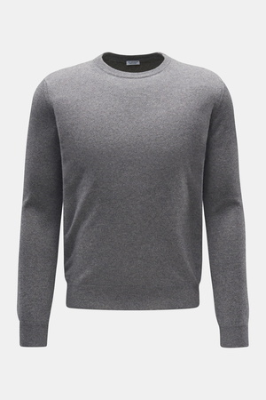 Von Braun  - Herren - Cashmere Rundhalspullover grau