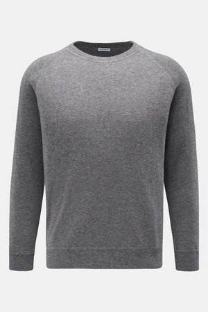 Von Braun  - Herren - Cashmere Rundhalspullover grau meliert