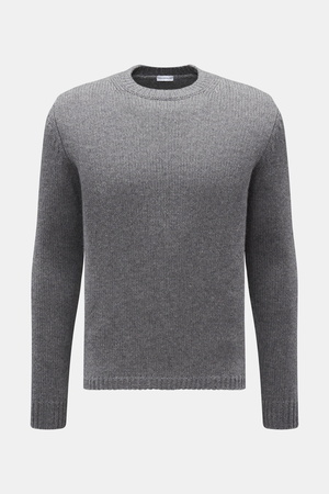 Von Braun  - Herren - Cashmere Rundhalspullover grau meliert