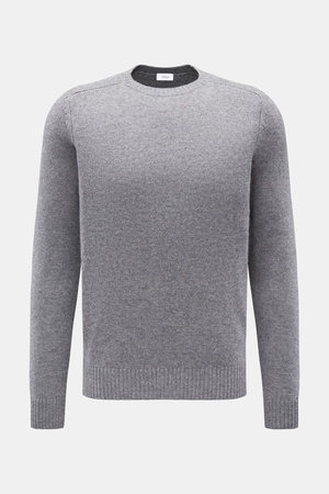 Von Braun  - Herren - Cashmere Rundhalspullover grau meliert
