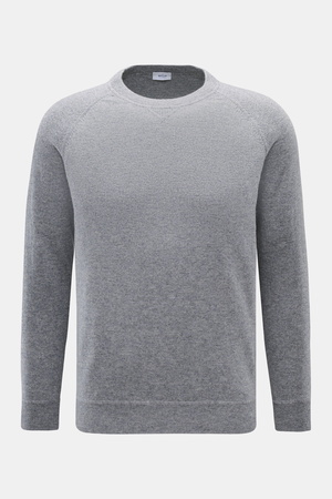 Von Braun  - Herren - Cashmere Rundhalspullover grau meliert