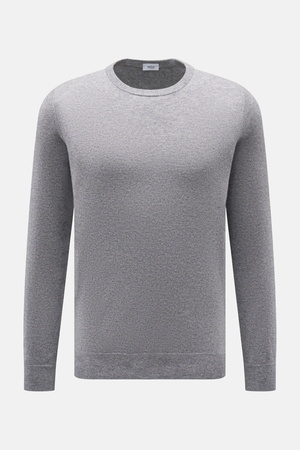 Von Braun  - Herren - Cashmere Rundhalspullover grau meliert