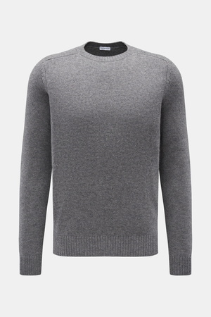 Von Braun  - Herren - Cashmere Rundhalspullover grau meliert