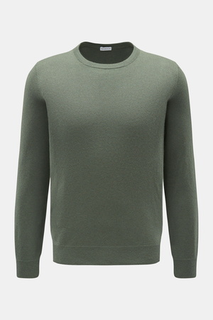Von Braun  - Herren - Cashmere Rundhalspullover graugrün
