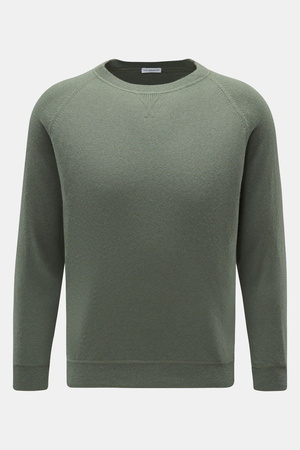 Von Braun  - Herren - Cashmere Rundhalspullover graugrün