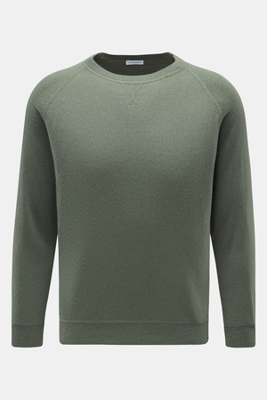 Von Braun  - Herren - Cashmere Rundhalspullover graugrün