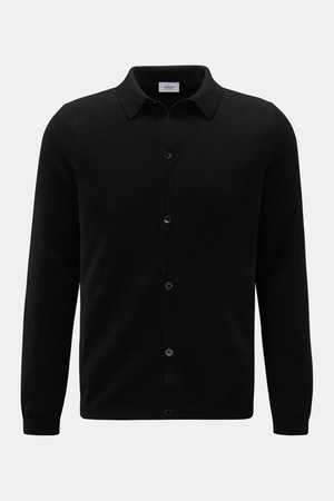 Von Braun  - Herren - Cashmere Strickhemd schwarz