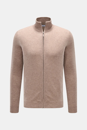 Von Braun  - Herren - Cashmere Strickjacke beige meliert