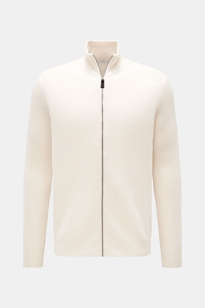 Von Braun  - Herren - Cashmere Strickjacke creme