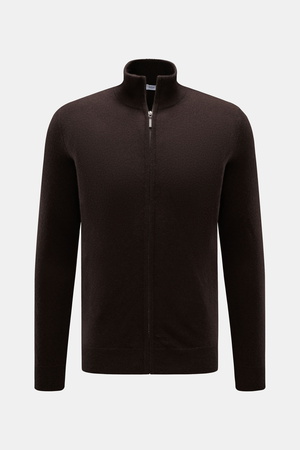 Von Braun  - Herren - Cashmere Strickjacke dunkelbraun