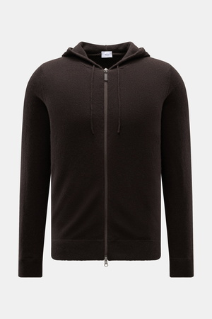 Von Braun  - Herren - Cashmere Strickjacke dunkelbraun