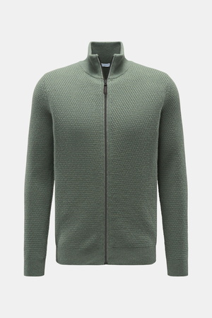 Von Braun  - Herren - Cashmere Strickjacke graugrün