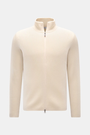 Von Braun  - Herren - Cashmere Strickjacke offwhite