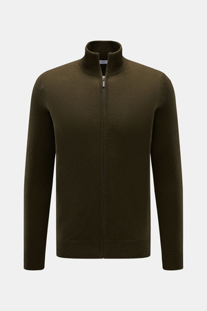 Von Braun  - Herren - Cashmere Strickjacke oliv