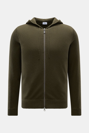 Von Braun  - Herren - Cashmere Strickjacke oliv