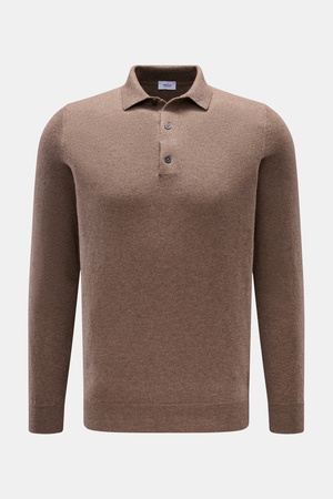 Von Braun  - Herren - Cashmere Strickpolo braun
