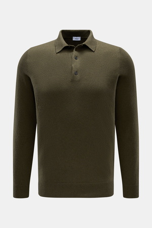 Von Braun  - Herren - Cashmere Strickpolo oliv