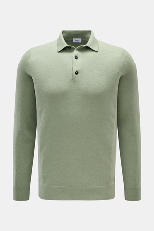 Von Braun  - Herren - Cashmere Strickpolo salbei