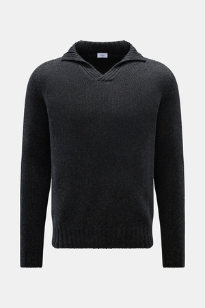 Von Braun  - Herren - Cashmere Troyer anthrazit meliert