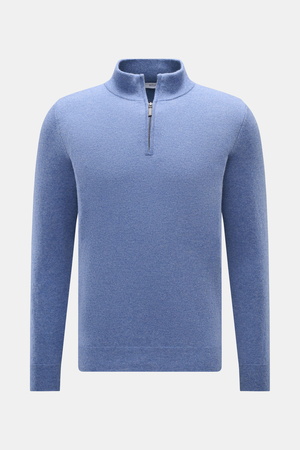 Von Braun  - Herren - Cashmere Troyer blau meliert