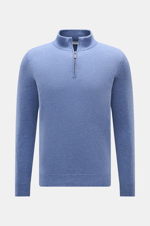 Von Braun  - Herren - Cashmere Troyer blau meliert
