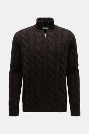 Von Braun  - Herren - Cashmere Troyer dunkelbraun