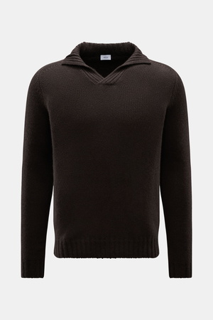 Von Braun  - Herren - Cashmere Troyer dunkelbraun